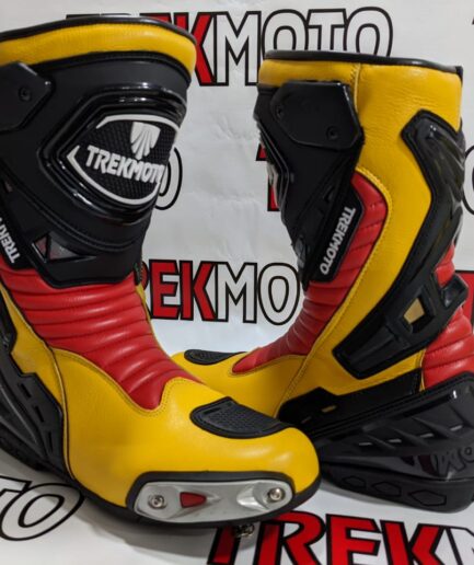 TML Yellow and Red Leather Race Boots Article # 3