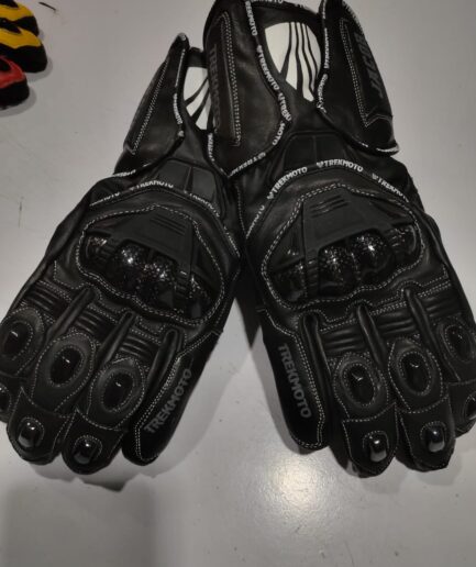 TML Black Metal Pro Leather Race Gloves Article # 3