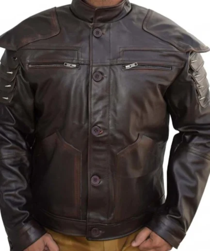 Cyberpunk 2077 Wolf School Leather Jacket