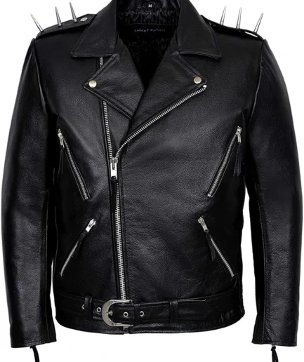 Ghost Rider Men's Black Metal Spikes Jacket